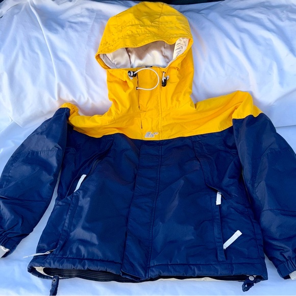 Burton Yellow Blue Snowboard Ski Jacket Parka Women’s S - Picture 1 of 5